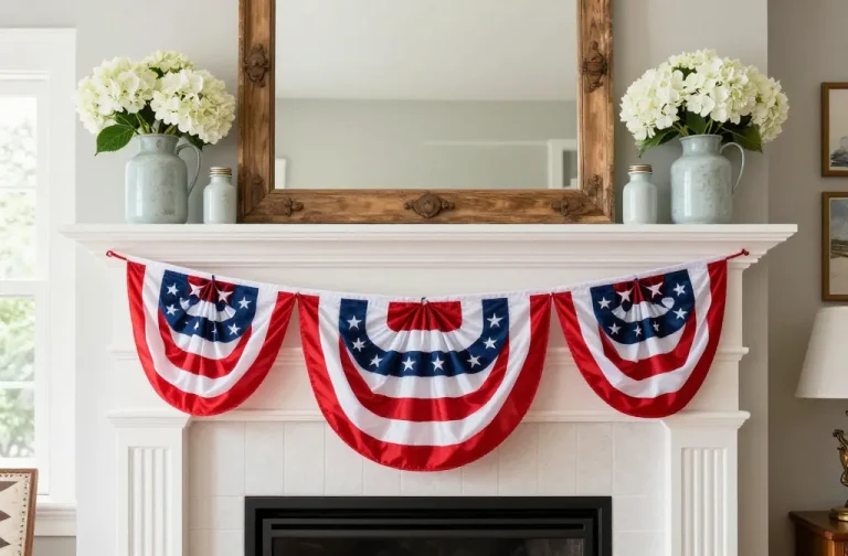 8 4th of July Mantel Decor
