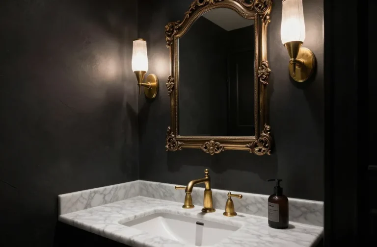 9 Dark Moody Half Bathroom Ideas