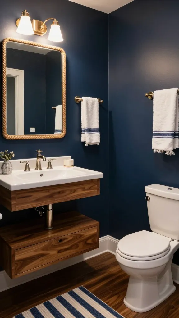 Create Drama in Your Hallway: 9 Dark Moody Half Bathroom Ideas 4 Item 3