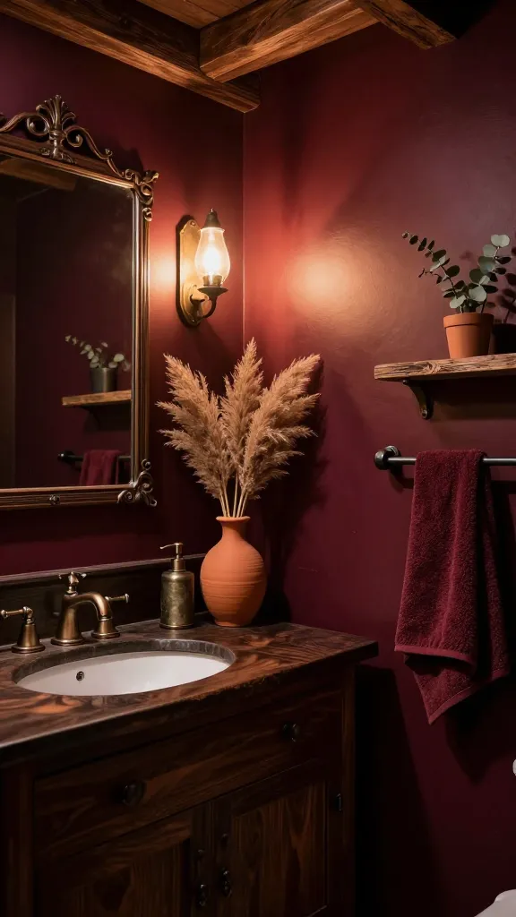 Create Drama in Your Hallway: 9 Dark Moody Half Bathroom Ideas 7 Item 6