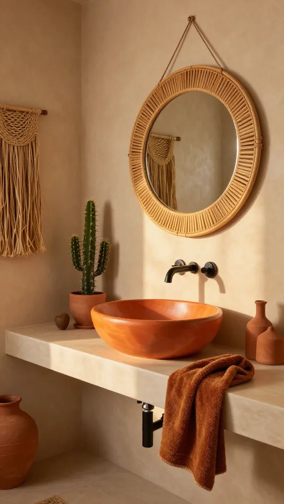 Boho Half Bathroom Decor: 9 Designs That Transform Small Spaces 2 Item 1