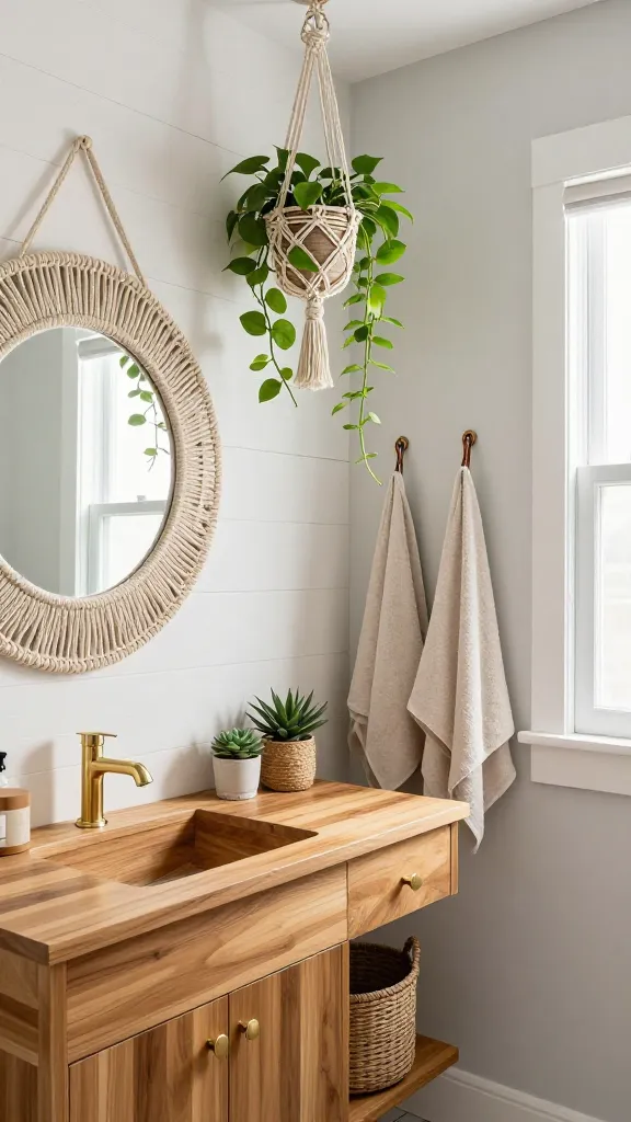Boho Half Bathroom Decor: 9 Designs That Transform Small Spaces 3 Item 2