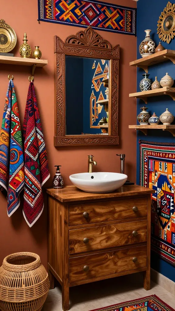 Boho Half Bathroom Decor: 9 Designs That Transform Small Spaces 7 Item 6