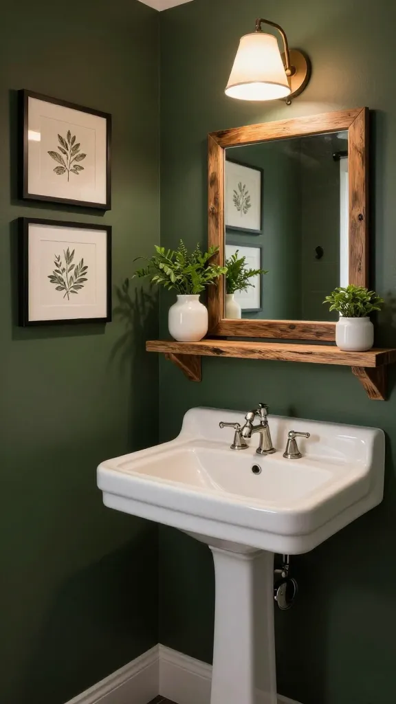 Create Drama in Your Hallway: 9 Dark Moody Half Bathroom Ideas 10 Item 9