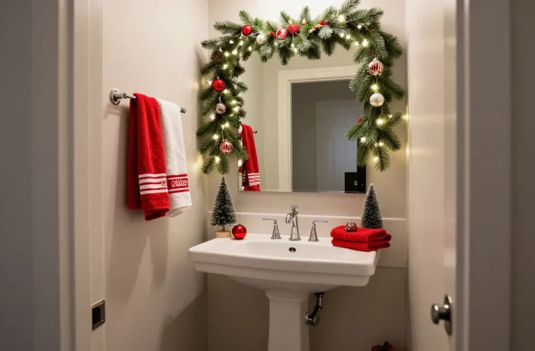 10 Christmas Half Bathroom Ideas