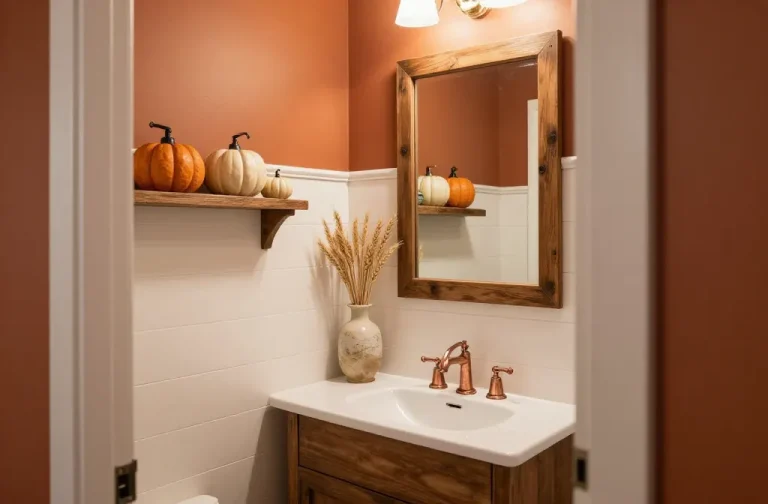 8 Fall Half Bathroom Decor Ideas
