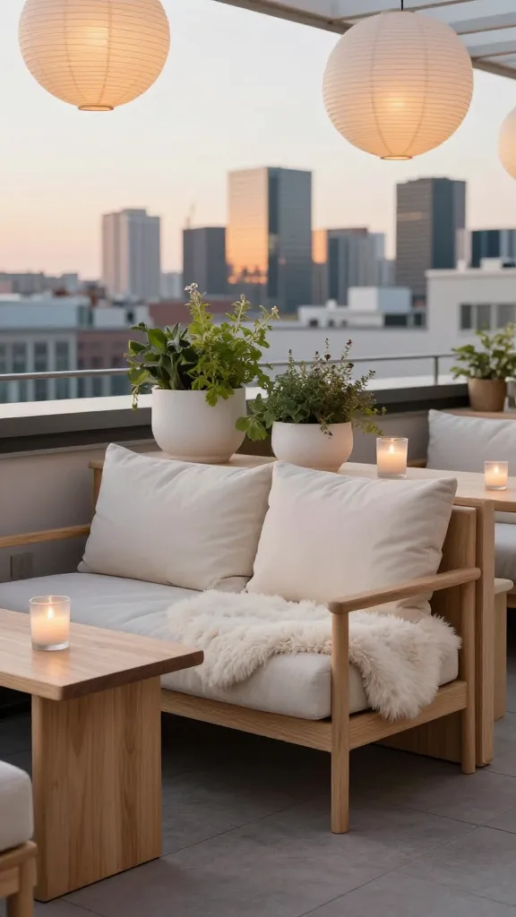 10 Chic City View Lounge Ideas for Small Rooftops 5 Item 5