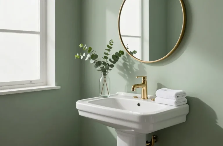 13 Sage Green Half Bath Ideas for a Calm Space