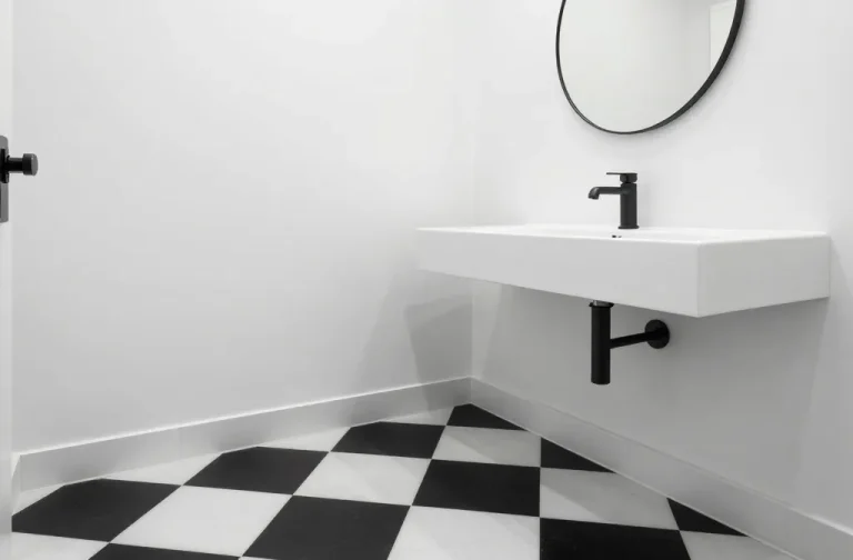 11 Black and White Powder Room Ideas